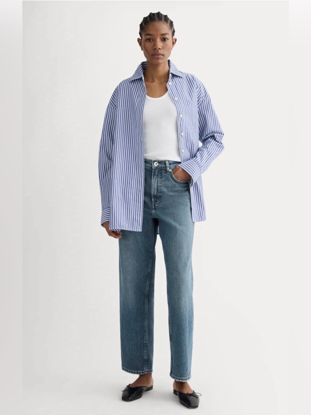 NWT Everlane THE WAY-HIGH® JEAN 2.0, Size 29 Washed Indigo